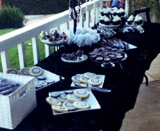 catering table outside